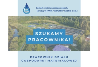 Pracownik Działu Gospodarki Materiałowej