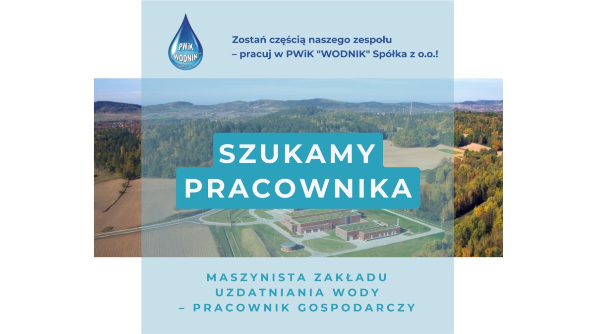 Maszynista Zakładu Uzdatniania Wody -  Pracownik gospodarczy