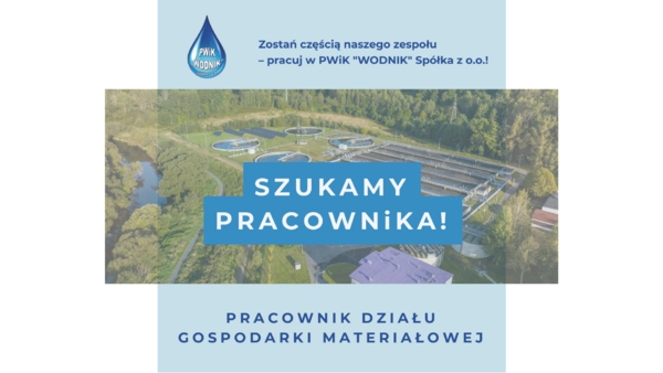 Pracownik Działu Gospodarki Materiałowej